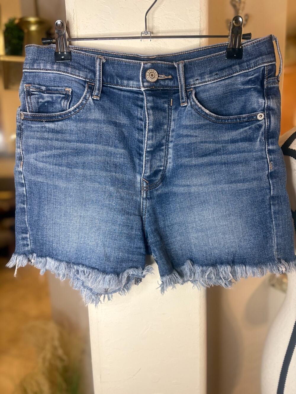 Express Women's High Rise Cut-off Denim Shorts Size 0